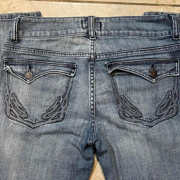 Freestyle‎ Revolution Women's Motley Blue Bootcut/Flare Jeans Size:11 - Picture 4 of 8